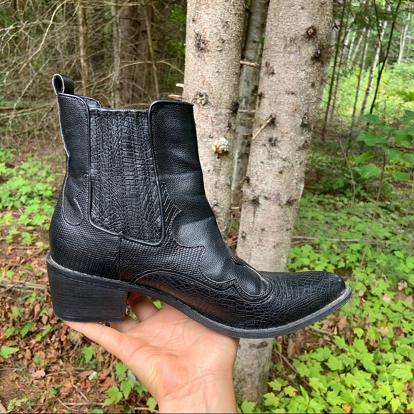 Coconuts By Matissa Cavalier Boots Western Cowboy Boots Heeled Black Size 8.5 - Picture 9 of 10